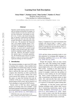 Learning from Task Descriptions