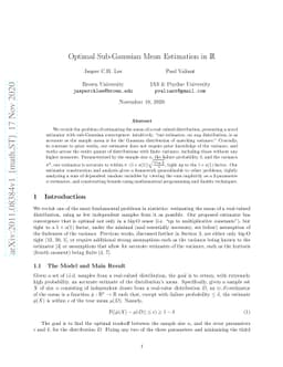 Optimal Sub-Gaussian Mean Estimation in $\mathbb{R}$