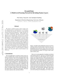 Pyramid Point: A Multi-Level Focusing Network for Revisiting Feature
  Layers