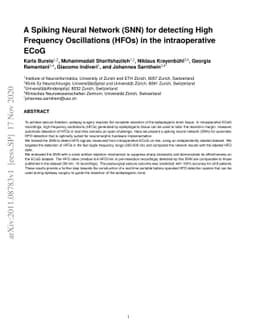 A Spiking Neural Network (SNN) for detecting High Frequency Oscillations
  (HFOs) in the intraoperative ECoG