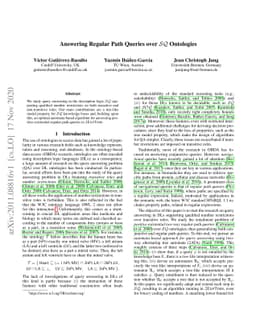 Answering Regular Path Queries Over SQ Ontologies