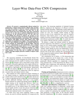 Layer-Wise Data-Free CNN Compression