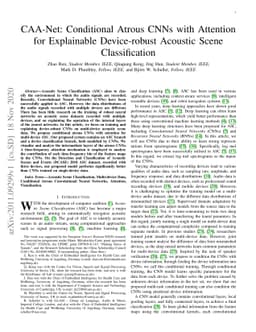 CAA-Net: Conditional Atrous CNNs with Attention for Explainable
  Device-robust Acoustic Scene Classification