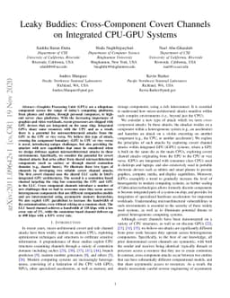 Leaky Buddies: Cross-Component Covert Channels on Integrated CPU-GPU
  Systems