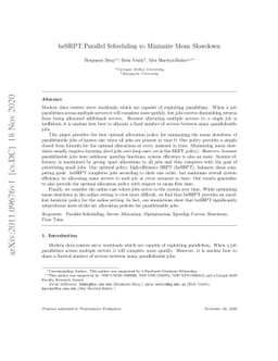 heSRPT: Parallel Scheduling to Minimize Mean Slowdown