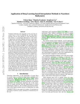 Application of Deep Learning-based Interpolation Methods to Nearshore
  Bathymetry