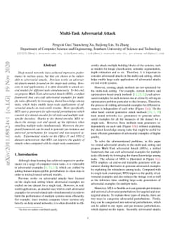 Multi-Task Adversarial Attack
