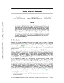 Neural Abstract Reasoner