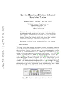 Exercise Hierarchical Feature Enhanced Knowledge Tracing