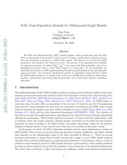 Fully Gap-Dependent Bounds for Multinomial Logit Bandit