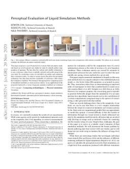 Perceptual Evaluation of Liquid Simulation Methods