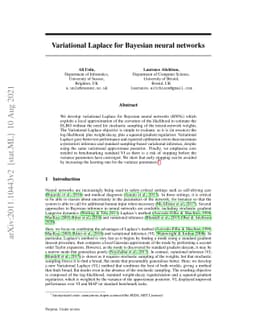 Variational Laplace for Bayesian neural networks