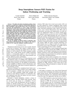 Deep Smartphone Sensors-WiFi Fusion for Indoor Positioning and Tracking