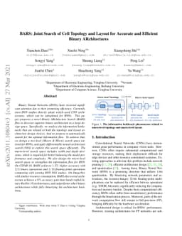 BARS: Joint Search of Cell Topology and Layout for Accurate and
  Efficient Binary ARchitectures