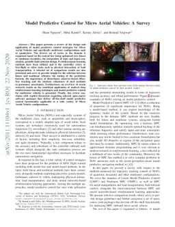 Model Predictive Control for Micro Aerial Vehicles: A Survey