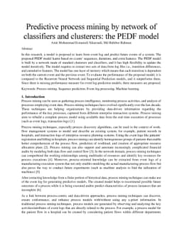 Predictive process mining by network of classifiers and clusterers: the
  PEDF model