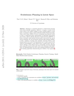 Evolutionary Planning in Latent Space
