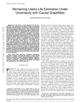 Remaining Useful Life Estimation Under Uncertainty with Causal GraphNets