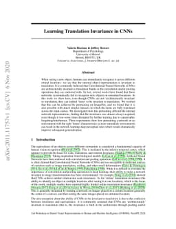 Learning Translation Invariance in CNNs