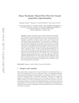 Fuzzy Stochastic Timed Petri Nets for Causal properties representation