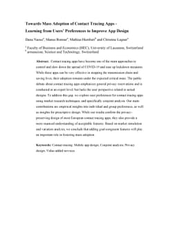 Towards Mass Adoption of Contact Tracing Apps -- Learning from Users'
  Preferences to Improve App Design