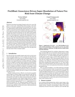 FireSRnet: Geoscience-Driven Super-Resolution of Future Fire Risk from
  Climate Change