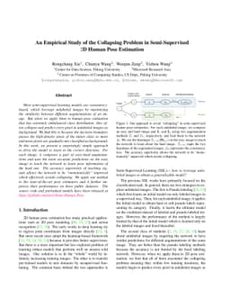 An Empirical Study of the Collapsing Problem in Semi-Supervised 2D Human
  Pose Estimation