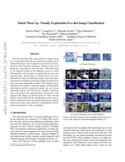 Match Them Up: Visually Explainable Few-shot Image Classification