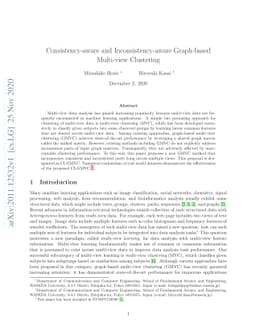 Consistency-aware and Inconsistency-aware Graph-based Multi-view
  Clustering