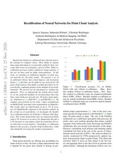 Recalibration of Neural Networks for Point Cloud Analysis