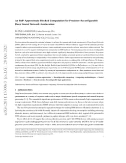 Ax-BxP: Approximate Blocked Computation for Precision-Reconfigurable
  Deep Neural Network Acceleration
