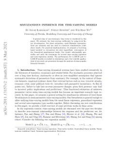 Simultaneous inference for time-varying models