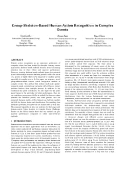 Group-Skeleton-Based Human Action Recognition in Complex Events