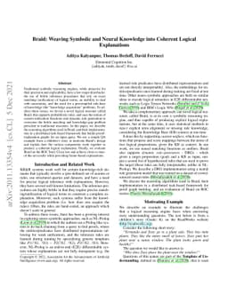 Braid: Weaving Symbolic and Neural Knowledge into Coherent Logical
  Explanations