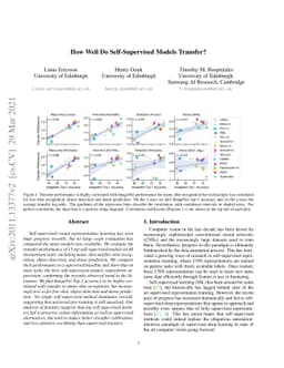 How Well Do Self-Supervised Models Transfer?