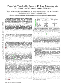 PowerNet: Transferable Dynamic IR Drop Estimation via Maximum
  Convolutional Neural Network