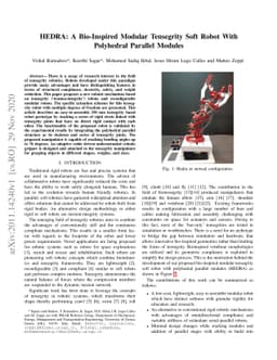 HEDRA: A Bio-Inspired Modular Tensegrity Soft Robot With Polyhedral
  Parallel Modules