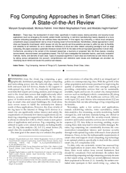 Fog Computing Approaches in Smart Cities: A State-of-the-Art Review