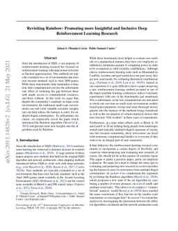 Revisiting Rainbow: Promoting more Insightful and Inclusive Deep
  Reinforcement Learning Research
