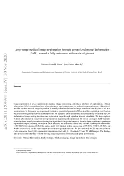 Long-range medical image registration through generalized mutual
  information (GMI): toward a fully automatic volumetric alignment