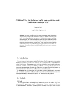 Utilizing UNet for the future traffic map prediction task Traffic4cast
  challenge 2020