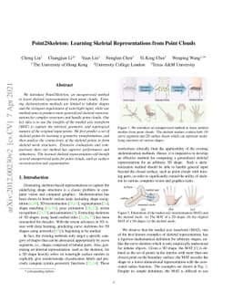 Point2Skeleton: Learning Skeletal Representations from Point Clouds