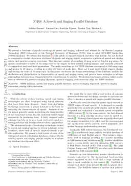 NHSS: A Speech and Singing Parallel Database