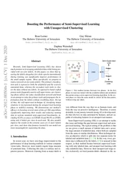 Boosting the Performance of Semi-Supervised Learning with Unsupervised
  Clustering