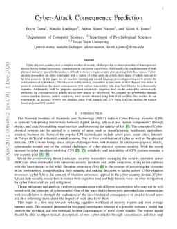 Cyber-Attack Consequence Prediction