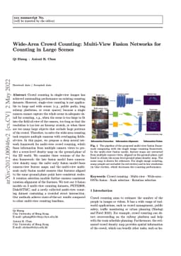 Wide-Area Crowd Counting: Multi-View Fusion Networks for Counting in
  Large Scenes