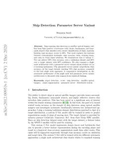Ship Detection: Parameter Server Variant
