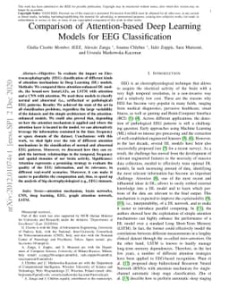 Comparison of Attention-based Deep Learning Models for EEG
  Classification