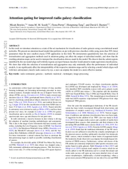 Attention-gating for improved radio galaxy classification