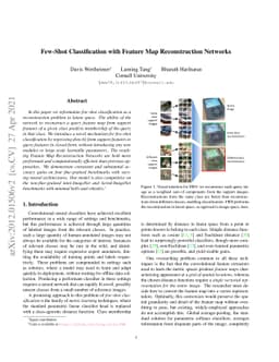 Few-Shot Classification with Feature Map Reconstruction Networks